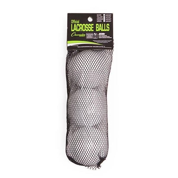 Perfectpitch NOCSAE Lacrosse Ball Set; White - Set of 3 PE51445